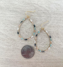 Load image into Gallery viewer, Graceful pastel wire wrapped dangles