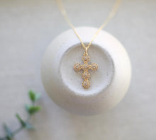 Load image into Gallery viewer, Pave crystal cross pendant necklace Limited Edition