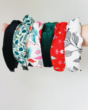 Load image into Gallery viewer, Mushroom Forest Emerald top knot headband