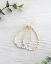 Load image into Gallery viewer, Power House Dangles in white turquoise