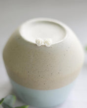 Load image into Gallery viewer, Fresh picked pure white flower studs for Mommy & Me