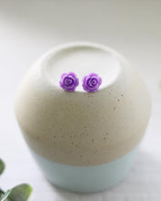 Load image into Gallery viewer, Fresh picked lavender flower studs for Mommy & Me