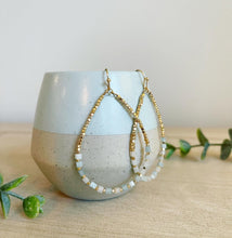 Load image into Gallery viewer, Sea Splash weightless amazonite teardrop dangles