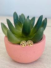 Load image into Gallery viewer, Tree of life post earrings