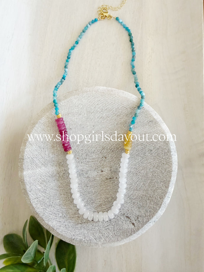 Sugarplum // gemstone necklace