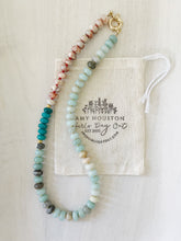 Load image into Gallery viewer, Koi // rondelle amazonite gemstone necklace
