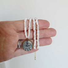 Load image into Gallery viewer, Buddha and Pearls pendant necklace
