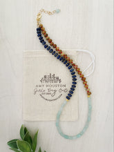 Load image into Gallery viewer, Honey + Ice // rondelle gemstone necklace
