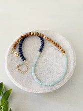 Load image into Gallery viewer, Honey + Ice // rondelle gemstone necklace
