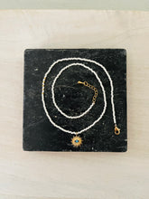 Load image into Gallery viewer, Spark and flame Miyuki glass pendant necklace
