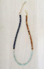 Load image into Gallery viewer, Honey + Ice // rondelle gemstone necklace
