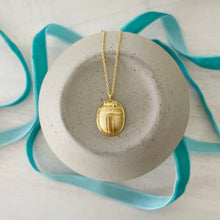 Load image into Gallery viewer, Scarab pendant necklace in two styles
