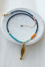 Load image into Gallery viewer, Autumn Tide // fish pendant necklace
