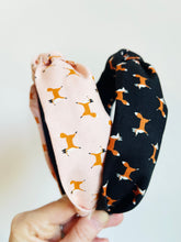 Load image into Gallery viewer, Fox Trot Woodland Wonder // top knot headband
