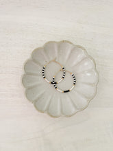 Load image into Gallery viewer, Dalmatian Coast  // weightless glass gold filled miyuki beaded hoops

