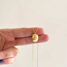 Load image into Gallery viewer, Scarab pendant necklace in two styles
