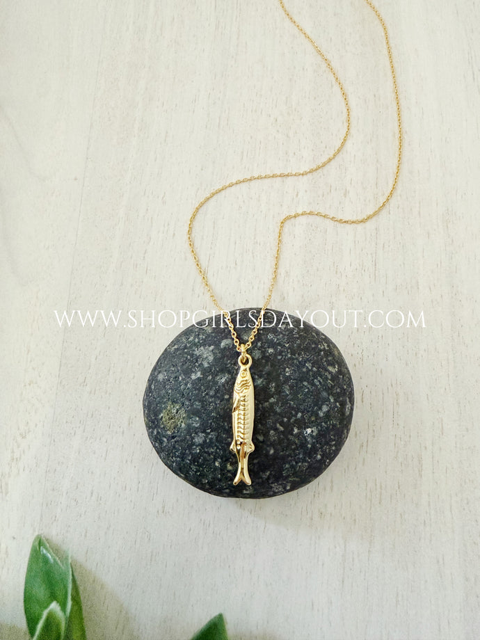 Lucky Catch Fish pendant necklace