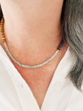 Load image into Gallery viewer, Honey + Ice // rondelle gemstone necklace
