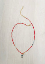 Load image into Gallery viewer, Rio Bleu // fish pendant miyuki beaded glass necklace
