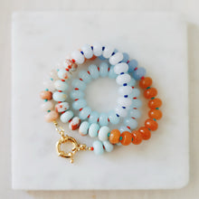 Load image into Gallery viewer, September Sunrise // rondelle gemstone necklace
