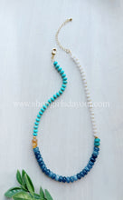 Load image into Gallery viewer, Blue Springs // rondelle gemstone necklace
