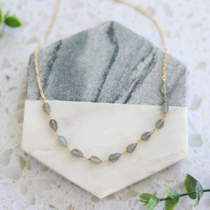 Maine Coast labradorite necklace