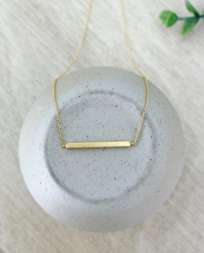 Balance minimalist bar necklace