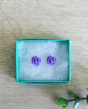 Load image into Gallery viewer, Fresh picked lavender flower studs for Mommy &amp; Me
