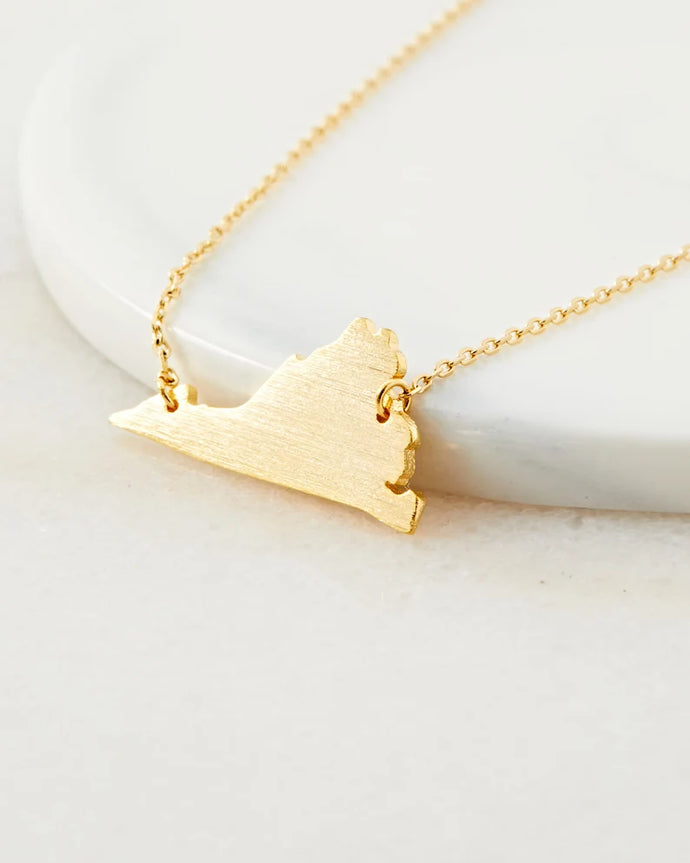 Virginia state pride necklace