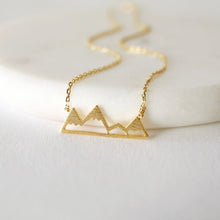 Load image into Gallery viewer, Climb every Mountain minimalist necklace
