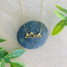 Load image into Gallery viewer, Climb every Mountain minimalist necklace
