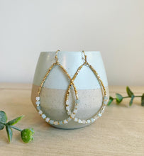 Load image into Gallery viewer, Sea Splash weightless amazonite teardrop dangles
